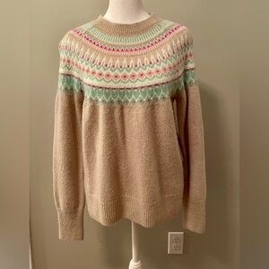 Vineyard Vines Shine Fair Isle Oatmeal Sweater